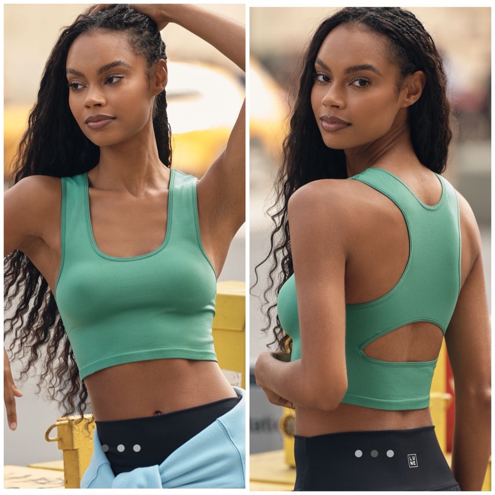 Anthropologie Racerback Crop Top Tank
